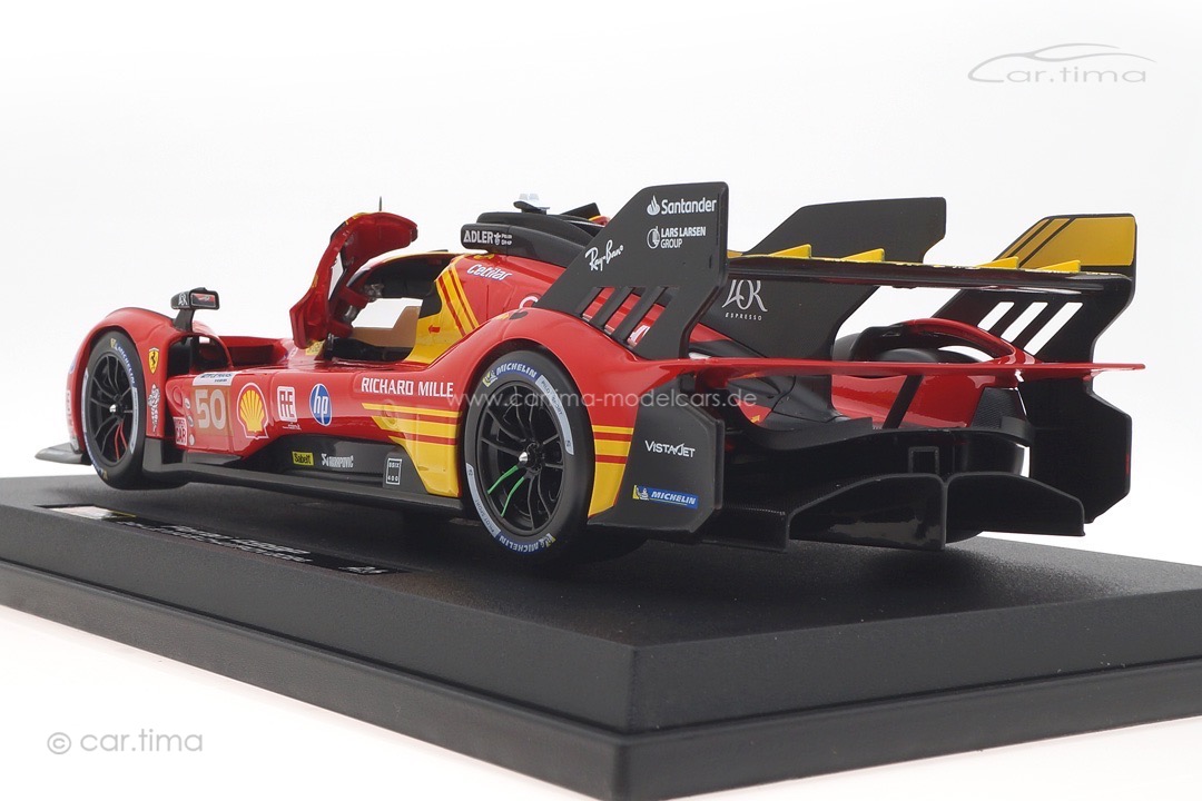 Ferrari 499P Winner 24h Le Mans 2024 Fuoco/Molina/Nielsen Bburago 1:18 18-16303-50 Ferrari 499P Winner 24h Le Mans 2024 Fuoco/Molina/Nielsen Bburago 1:18 18-16303-50