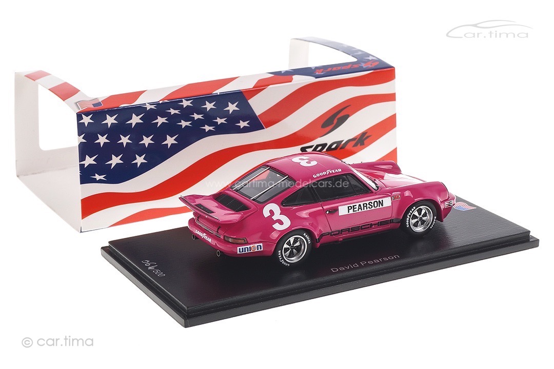 Porsche 911 RS 3.0 IROC Daytona 1974 David Pearson Spark 1:43 US144 Porsche 911 RS 3.0 IROC Daytona 1974 David Pearson Spark 1:43 US144