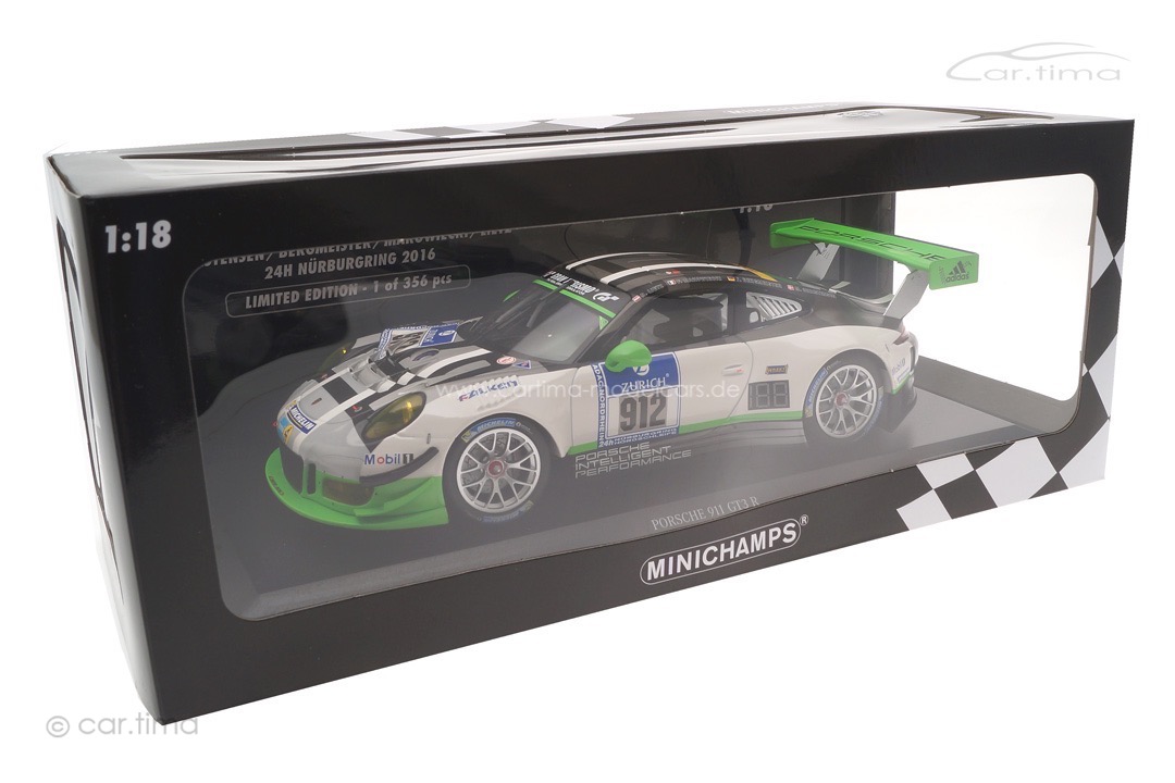 Porsche 911 (991) GT3 R 24h Nürburgring 2016 Christensen/Bergmeister/Makowiecki/Lietz Minichamps Porsche 911 (991) GT3 R 24h Nürburgring 2016 Christensen/Bergmeister/Makowiecki/Lietz Minichamps