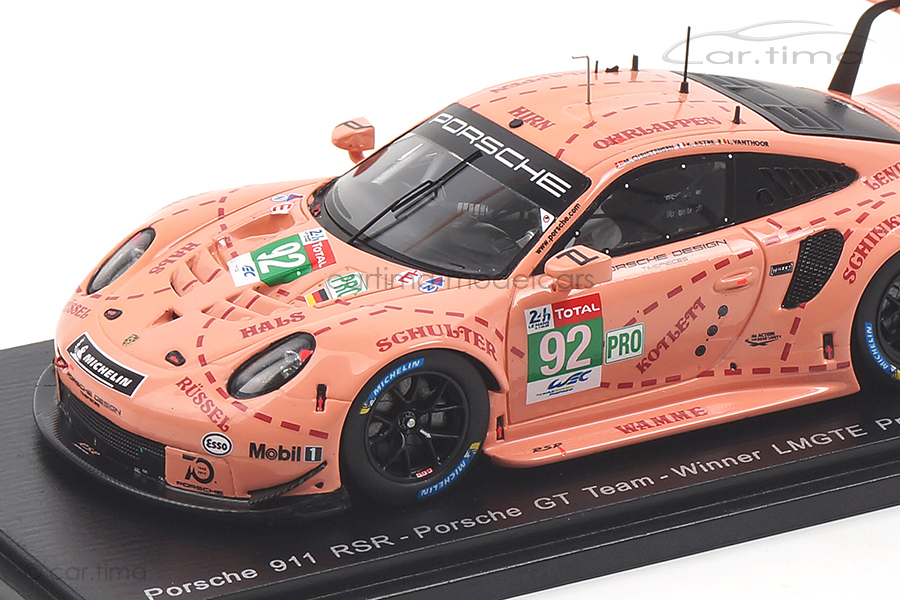 Porsche 911 RSR Winner LMGTE Pro 24h Le Mans 2018 Estre/Vanthoor Spark 1:43 S7033