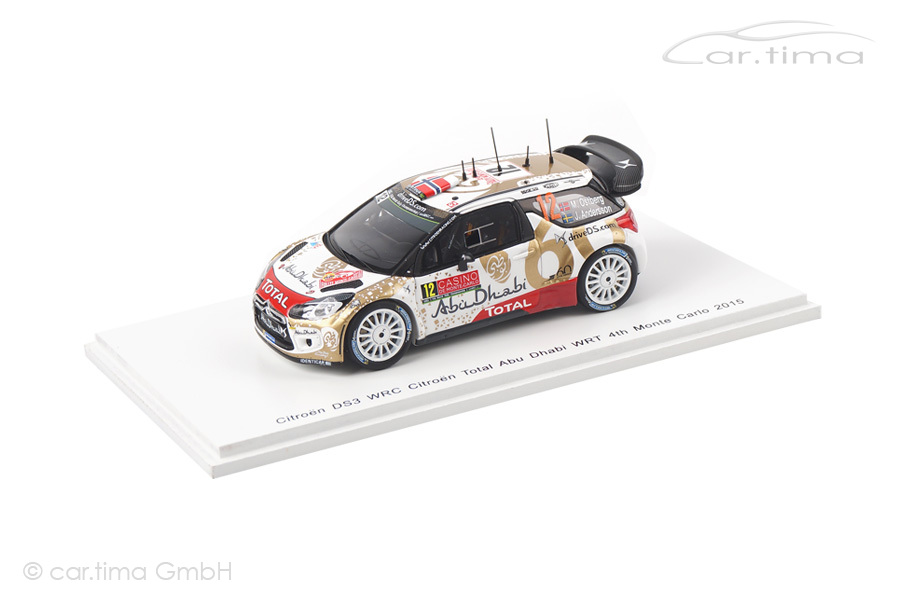 Citroen DS3 WRC Rally Monte Carlo 2015 Ostberg/Andersson Spark 1:43 S4508