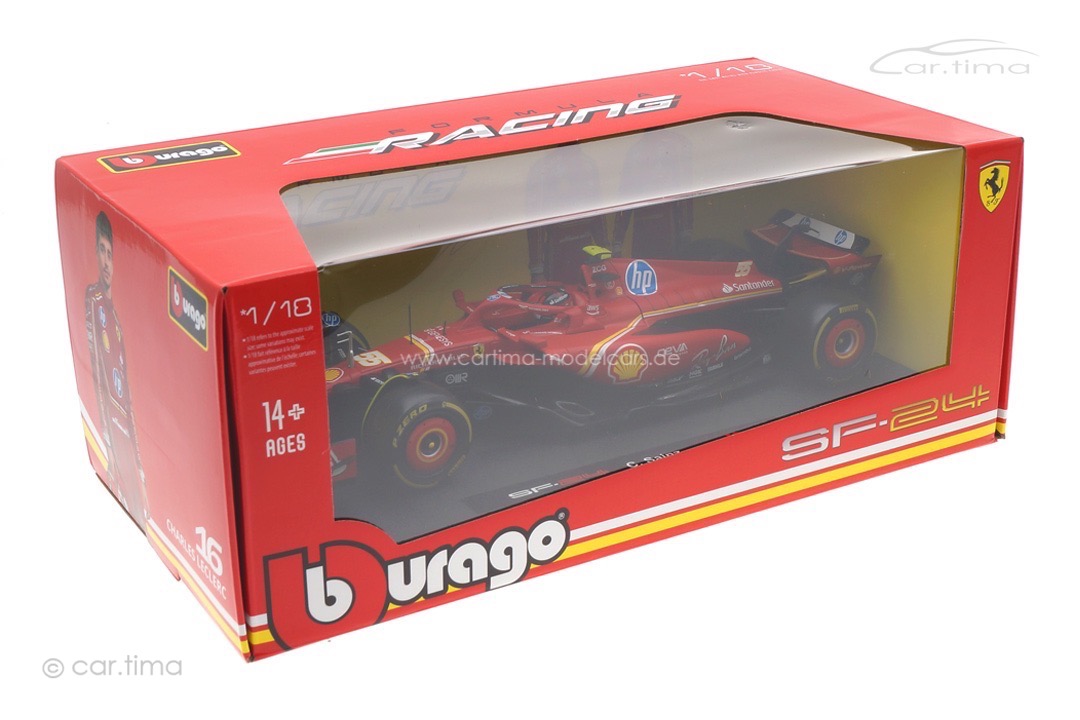 Ferrari F1 SF-24 GP 2024 Carlos Sainz Bburago 1:18 18-16815-S Ferrari F1 SF-24 GP 2024 Carlos Sainz Bburago 1:18 18-16815-S