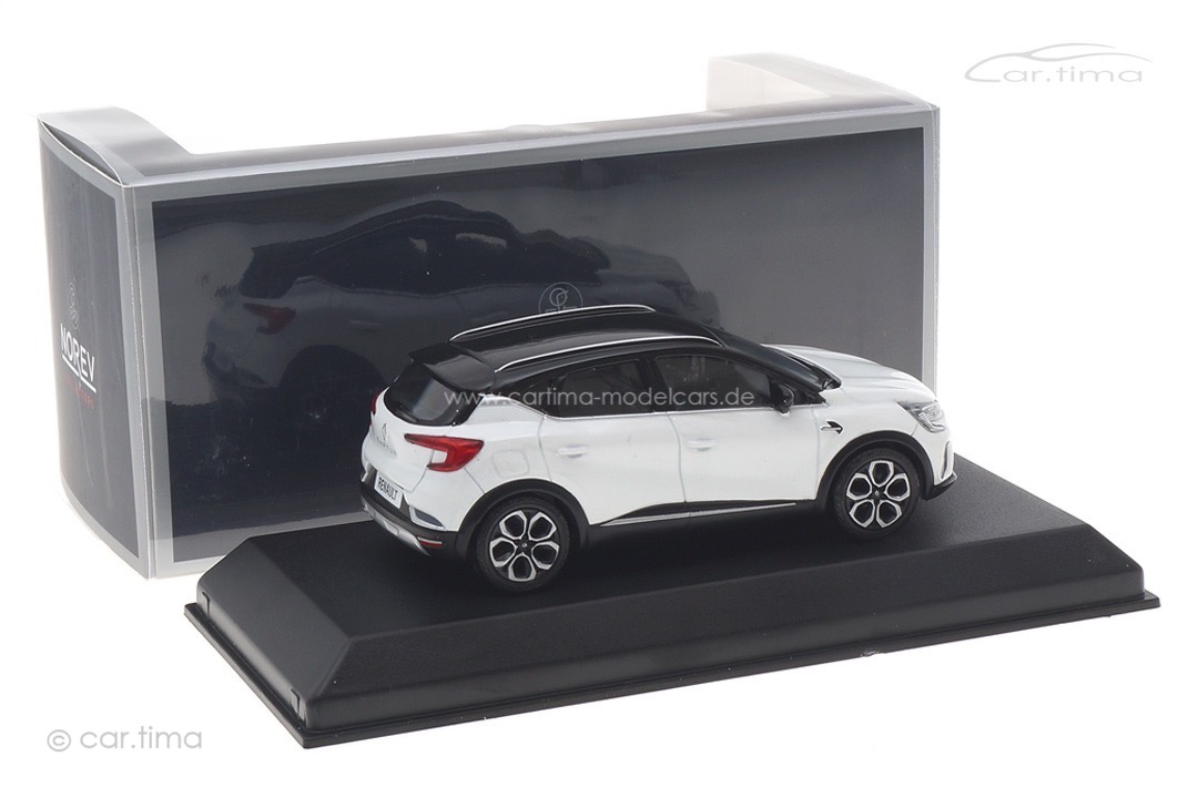 Renault Captur 2020 Pearl White/black roof Norev 1:43 517778 Renault Captur 2020 Pearl White/black roof Norev 1:43 517778