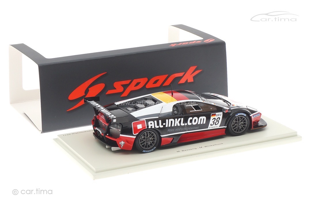 Lamborghini Murciélago LP670 R-SV GT1 FIA GT1 World Championship 2011 Basseng/Winkelhock Spark 1:43 Lamborghini Murciélago LP670 R-SV GT1 FIA GT1 World Championship 2011 Basseng/Winkelhock Spark 1:43