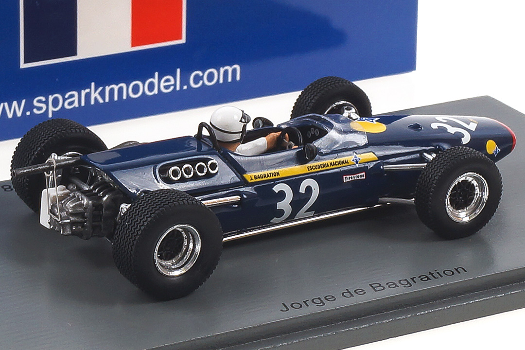 Lola T100 GP de Pau F2 1968 Jorge de Bagration Spark 1:43 SF180 Lola T100 GP de Pau F2 1968 Jorge de Bagration Spark 1:43 SF180