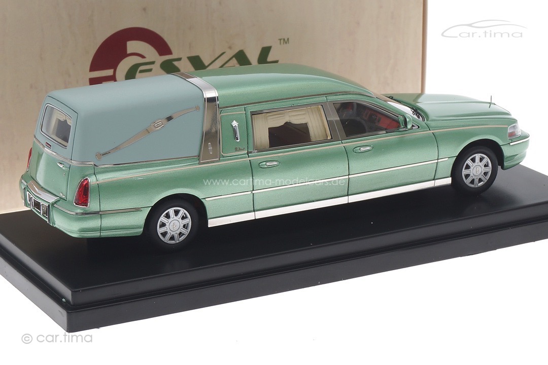 Lincoln Town Car Hearse by Eagle Coach Co. 2009 grün Esval Models 1:43 EMUS43022A Lincoln Town Car Hearse by Eagle Coach Co. 2009 grün Esval Models 1:43 EMUS43022A