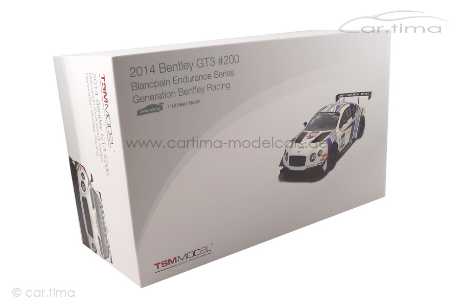 Bentley Continental GT3 Blancpain Endurance Series 2014 TSM 1:18 TSM151837R Bentley Continental GT3 Blancpain Endurance Series 2014 TSM 1:18 TSM151837R