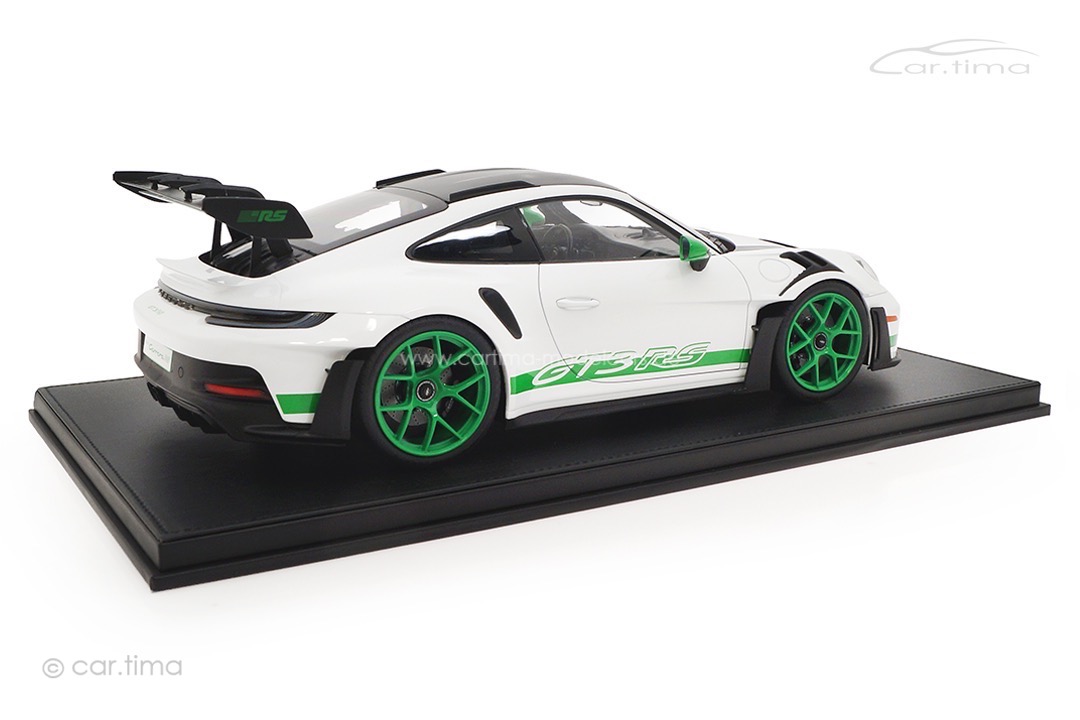 Porsche 911 (992) GT3 RS Tribute to RS Originalsignatur Andreas Preuninger inkl. Vitrine 1:12