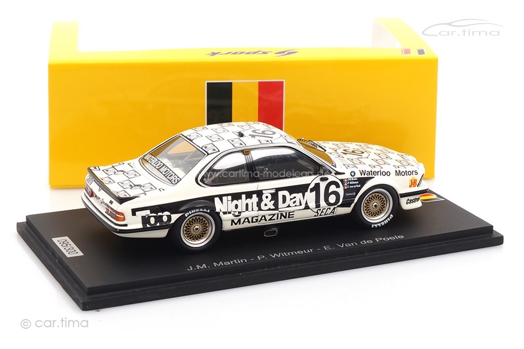BMW 635 CSI 24h Spa 1986 Martin/Van de Poele/Witmeur Spark 1:43 SB666