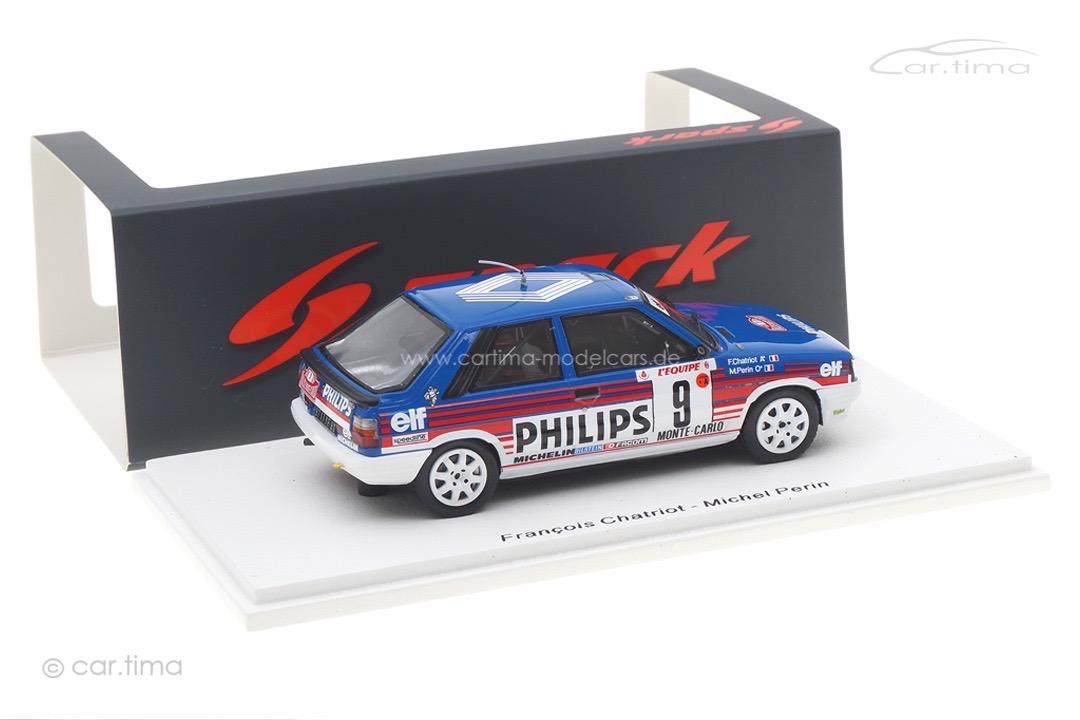 Renault 11 Turbo Rallye Monte Carlo 1987 Chatriot/Périn Spark 1:43 S5569 Renault 11 Turbo Rallye Monte Carlo 1987 Chatriot/Périn Spark 1:43 S5569