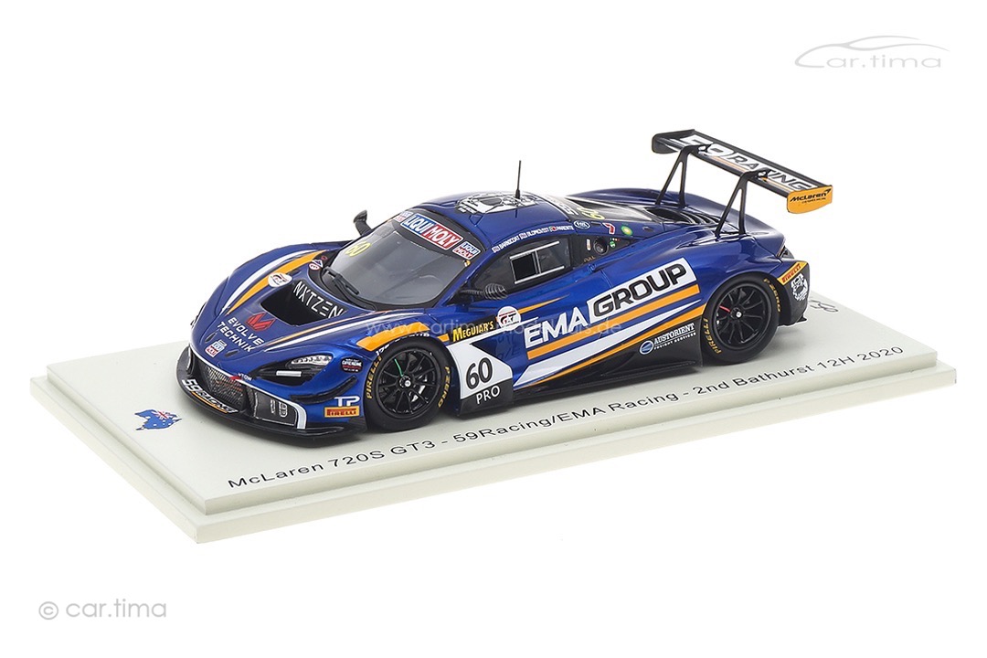 McLaren 720S GT3 12h Bathurst 2020 Barnicoat/Blomqvist/Parente Spark 1:43 AS045
