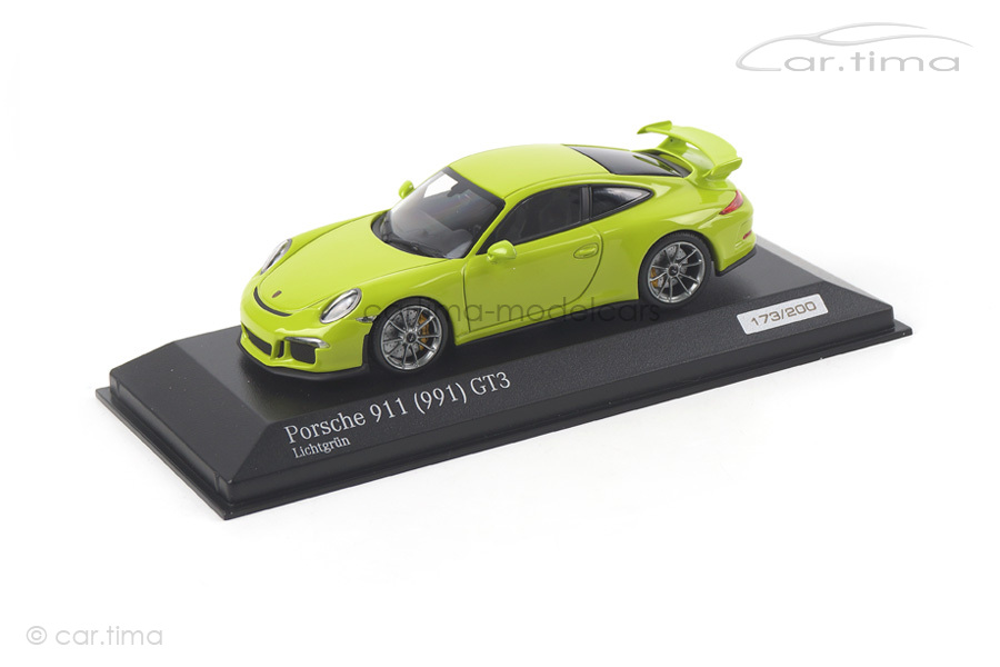 Porsche 911 (991) GT3 Lichtgrün Minichamps 1:43 CA04316016