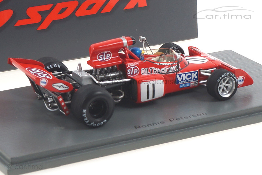 March 721X GP Belgien 1972 Ronnie Peterson Spark 1:43 S7164 March 721X GP Belgien 1972 Ronnie Peterson Spark 1:43 S7164