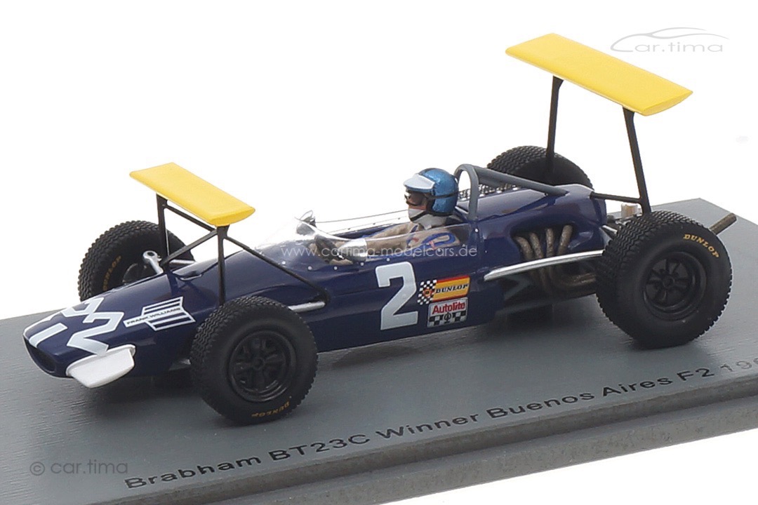 Brabham BT23C Winner Buenos Aires F2 1968 Piers Courage Spark 1:43 S7430 Brabham BT23C Winner Buenos Aires F2 1968 Piers Courage Spark 1:43 S7430