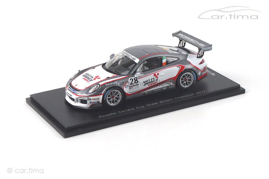 Porsche 911 (991) GT3 Cup Champion Carrera Cup GB 2017 Eastwood Spark 1:43 UK003 Porsche 911 (991) GT3 Cup Champion Carrera Cup GB 2017 Eastwood Spark 1:43 UK003