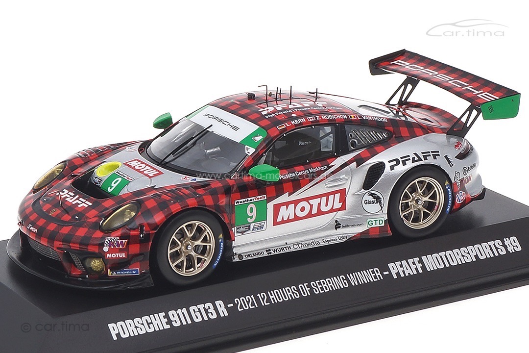 Porsche 911 GT3 R Winner GTD 12h Sebring 2021 Kern/Robichon/Vanthoor Spark 1:43 MAP02085221 Porsche 911 GT3 R Winner GTD 12h Sebring 2021 Kern/Robichon/Vanthoor Spark 1:43 MAP02085221