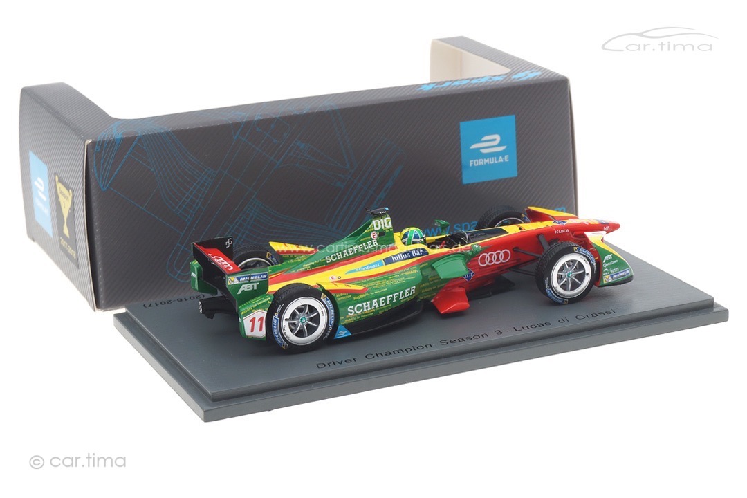 ABT Schaeffler Audi Formula E Winner Montreal 2016-2017 Lucas di Grassi Spark 1:43 43FE03 ABT Schaeffler Audi Formula E Winner Montreal 2016-2017 Lucas di Grassi Spark 1:43 43FE03