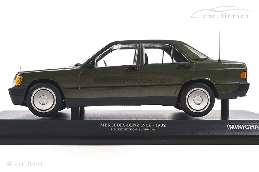 Mercedes-Benz 190E (W201) 1982 grün met. Minichamps 1:18 155037001 Mercedes-Benz 190E (W201) 1982 grün met. Minichamps 1:18 155037001