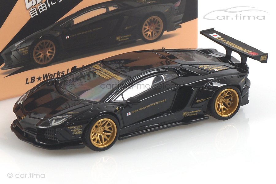 LB Works Lamborghini Aventador (RHD) schwarz MINI GT 1:64 MGT00058-R LB Works Lamborghini Aventador (RHD) schwarz MINI GT 1:64 MGT00058-R
