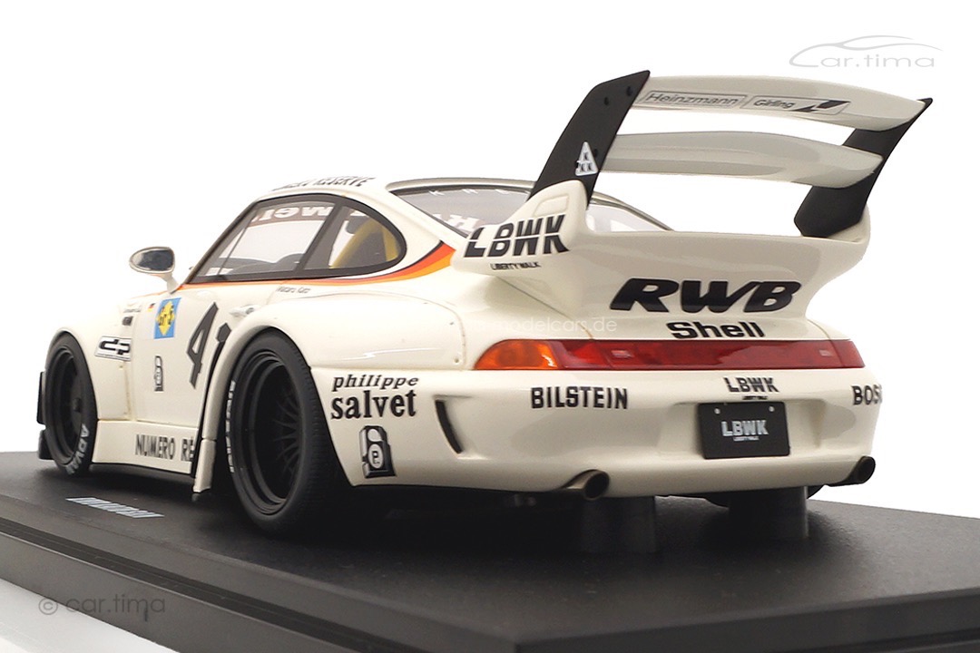 RWB Bodykit Kato San auf Basis Porsche 911 (993) weiß GT Spirit 1:18 GT451