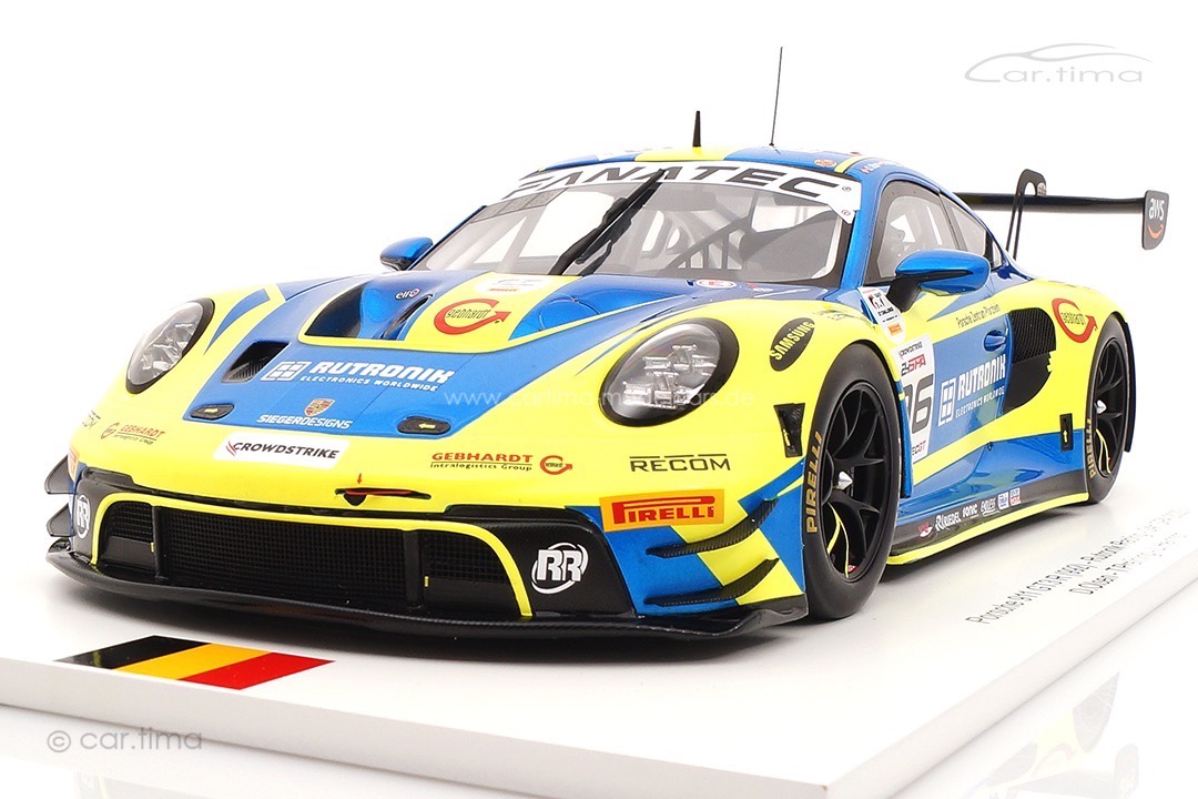 Porsche 911 (992) GT3 R 24h Spa 2023 Rutronik Racing Spark 1:18 FF034