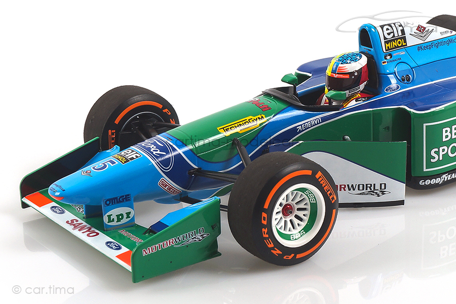 Benetton Ford B194 GP Belgien 2017 Demonstration Run Mick Schumacher Minichamps 1:18 510941705 Benetton Ford B194 GP Belgien 2017 Demonstration Run Mick Schumacher Minichamps 1:18 510941705