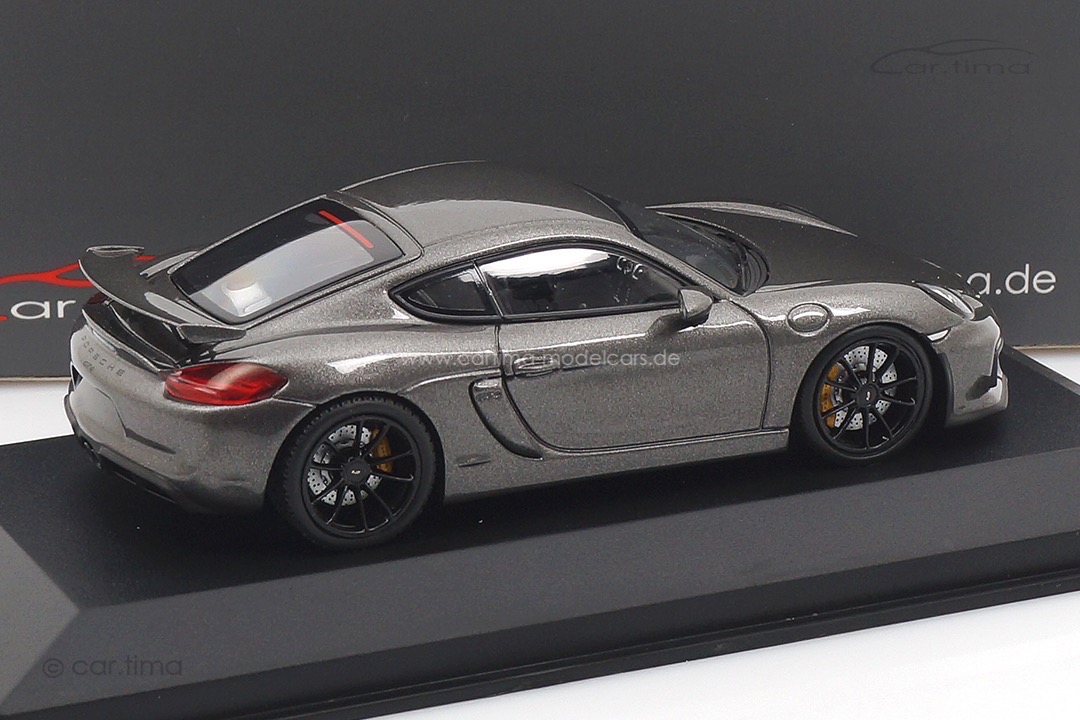Porsche Cayman GT4 Achatgrau/Rad schwarz Minichamps car.tima CUSTOMIZED 1:43