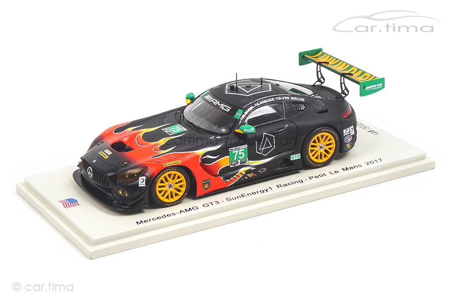 Mercedes-AMG GT3 Petit Le Mans 2017 Habul/von Moltke/Vautier Spark 1:43 US034 Mercedes-AMG GT3 Petit Le Mans 2017 Habul/von Moltke/Vautier Spark 1:43 US034
