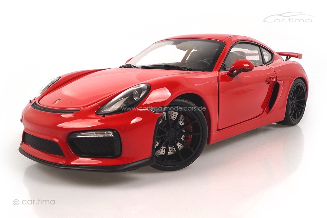 Porsche Cayman (981) GT4 Indischrot Schuco 1:18 450040300