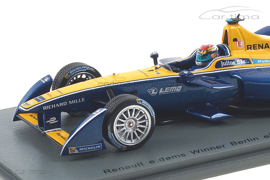 Renault e.dams Winner Berlin ePrix Season 2 2015-2016 Sébastien Buemi Spark 1:43 43FE02 Renault e.dams Winner Berlin ePrix Season 2 2015-2016 Sébastien Buemi Spark 1:43 43FE02