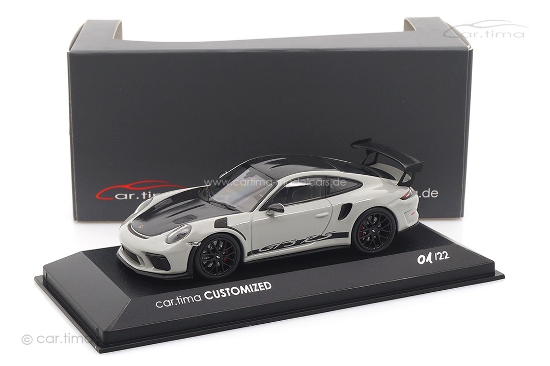 Porsche 911 (991 II) GT3 RS Kreide/Rad schwarz Minichamps car.tima CUSTOMIZED 1:43