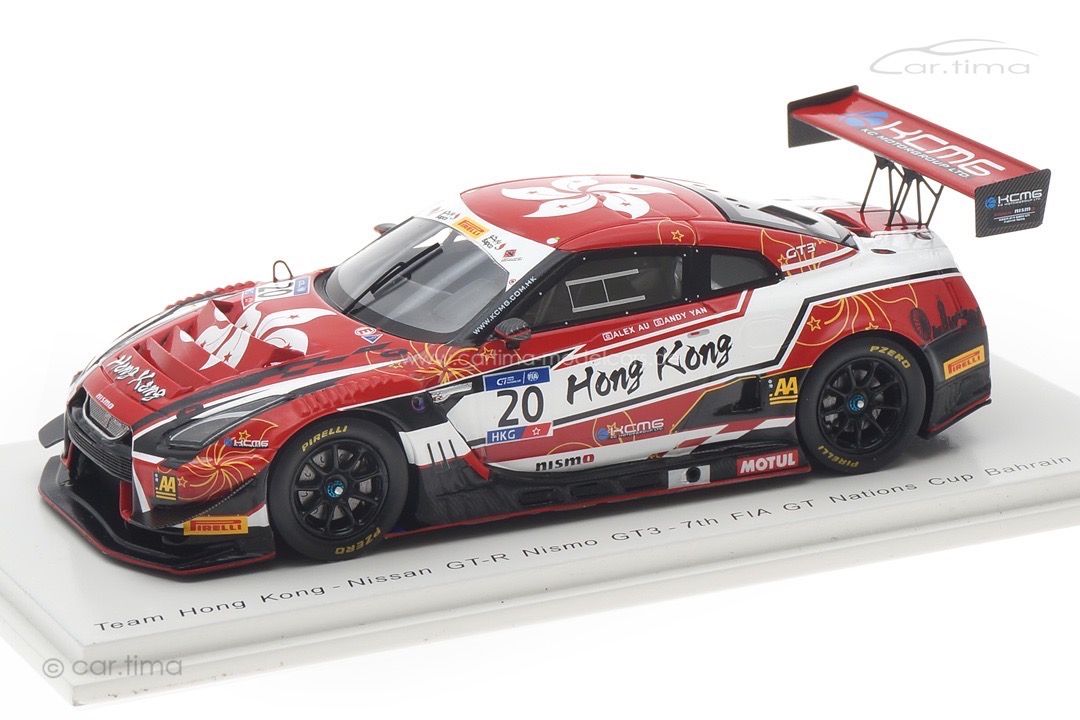Nissan GT-R Nismo GT3 Bahrain 2018 Au/Yan Spark 1:43 S6303 Nissan GT-R Nismo GT3 Bahrain 2018 Au/Yan Spark 1:43 S6303