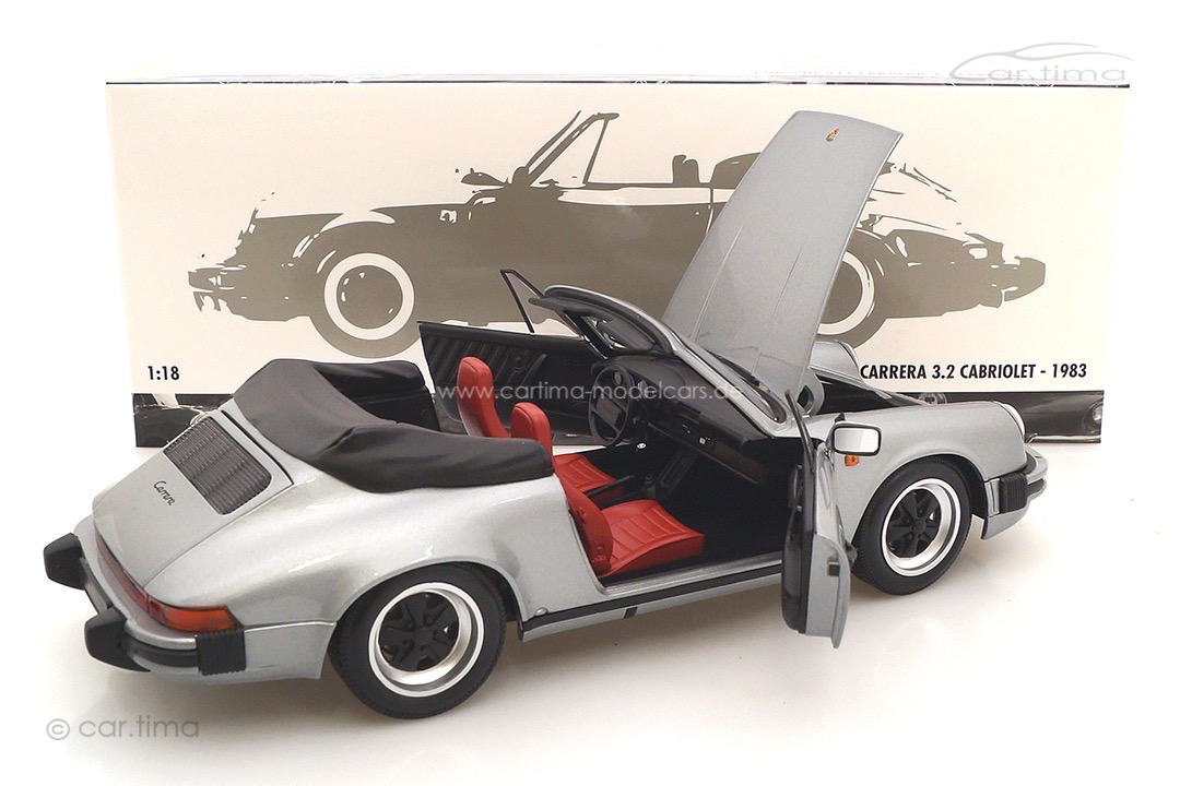 Porsche 911 3.2 Carrera Cabriolet grau met. Minichamps 1:18 100063034
