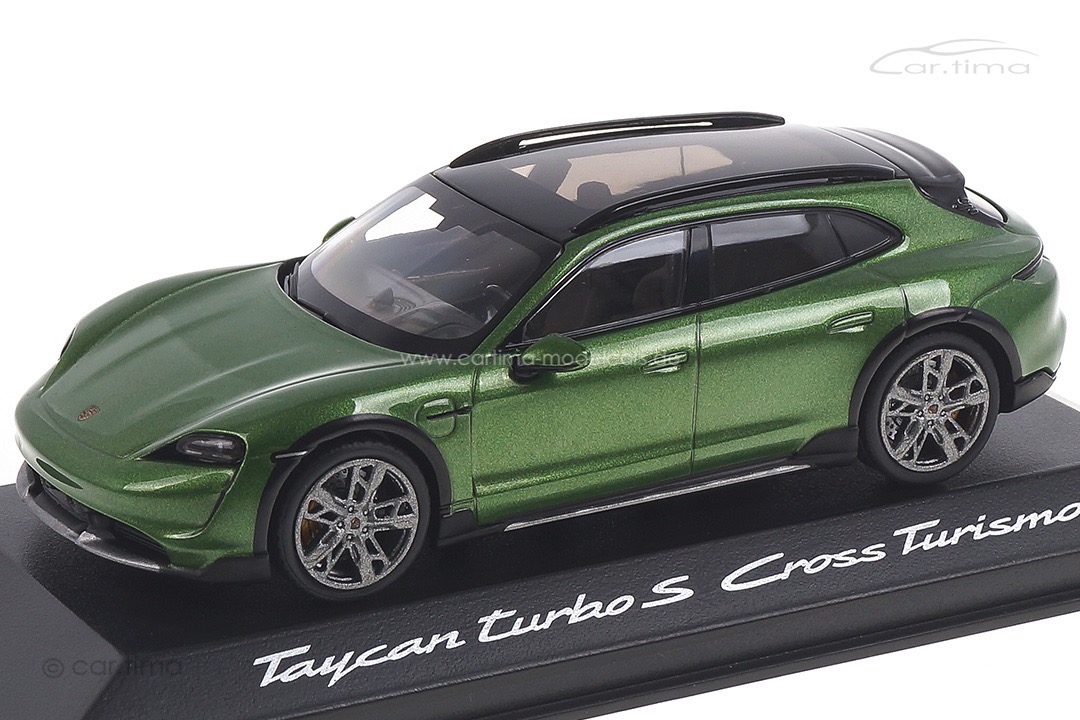 Porsche Taycan Turbo S Cross Turismo Mambagrünmet. Minichamps 1:43 WAP0207830M003 Porsche Taycan Turbo S Cross Turismo Mambagrünmet. Minichamps 1:43 WAP0207830M003