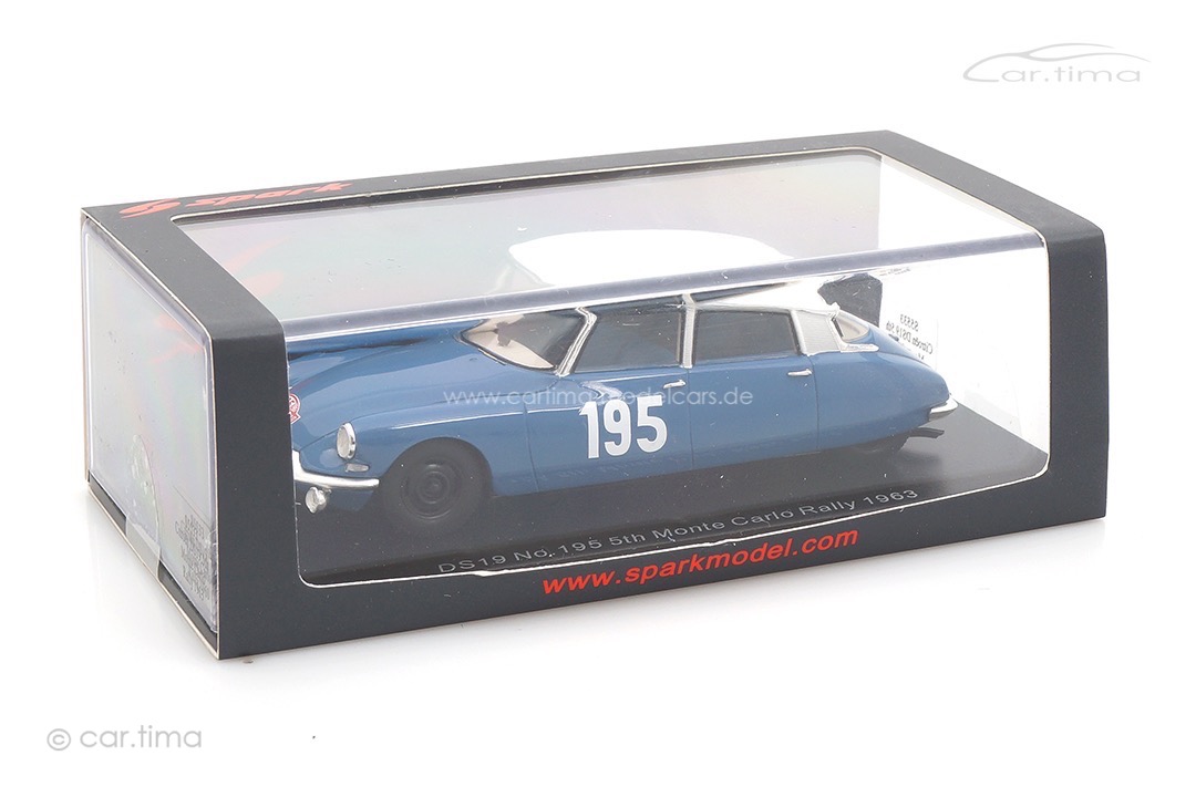 Citroen DS19 Rallye Monte Carlo 1963 Neyret/Terramorsi Spark 1:43 S5533