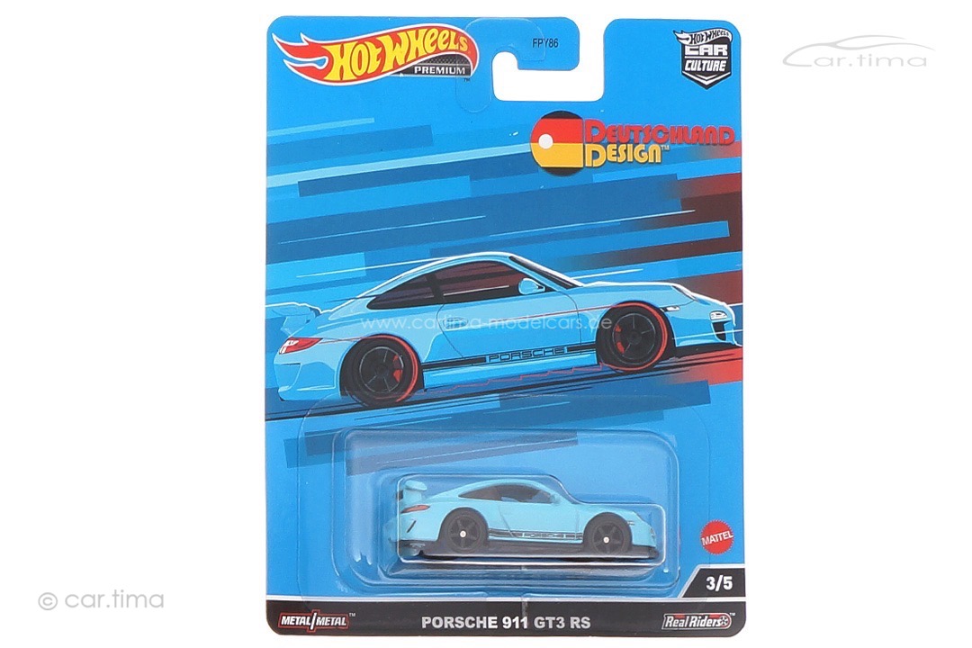 Porsche 911 (997) GT3 RS Deutschland Design 2022 3/5 Hot Wheels 1:64 FPY86-HCJ94