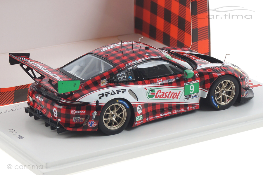 Porsche 911 GT3 R IMSA GTD Sprint Champion 2019 Pfaff Motorsports Spark 1:43 FF002 Porsche 911 GT3 R IMSA GTD Sprint Champion 2019 Pfaff Motorsports Spark 1:43 FF002