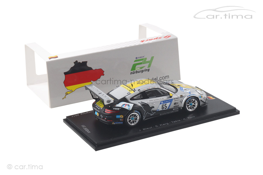 Porsche 911 GT3 24h Nürburgring 2017 Black Falcon Bleul/Karg/Takis/Toril Spark 1:43 SG327 Porsche 911 GT3 24h Nürburgring 2017 Black Falcon Bleul/Karg/Takis/Toril Spark 1:43 SG327