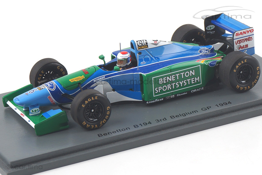 Benetton B194 GP Belgien 1994 Jos Verstappen Spark 1:43 S4483 Benetton B194 GP Belgien 1994 Jos Verstappen Spark 1:43 S4483