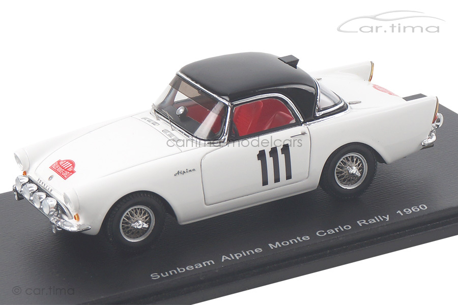 Sunbeam Alpine Rally Monte Carlo 1960 Backlund/Falk Spark 1:43 S4058