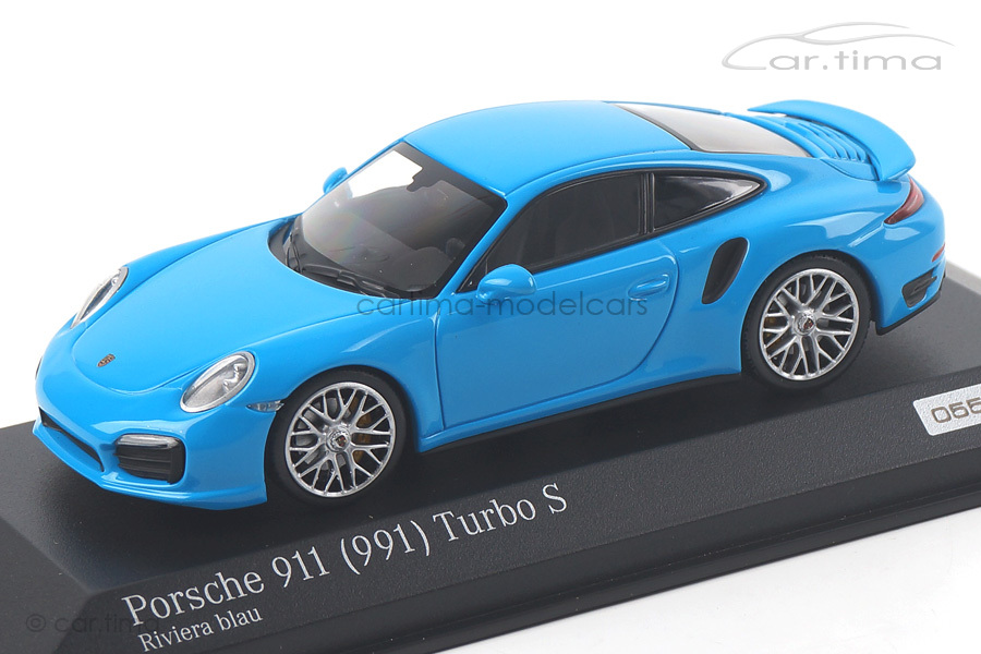 Porsche 911 (991) Turbo S Rivierablau Minichamps 1:43 CA04316063 Porsche 911 (991) Turbo S Rivierablau Minichamps 1:43 CA04316063