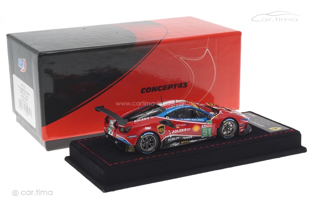 Ferrari 488 GTE Evo 24h Le Mans 2020 Calado/Pier Guidi/Sierra BBR 1:43 BBRC252
