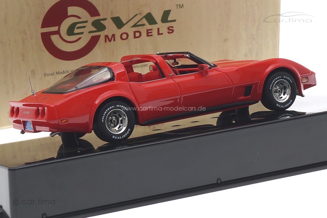 Chevrolet Corvette America 4 doors 1980 rot Esval 1:43 EMUS43010A Chevrolet Corvette America 4 doors 1980 rot Esval 1:43 EMUS43010A