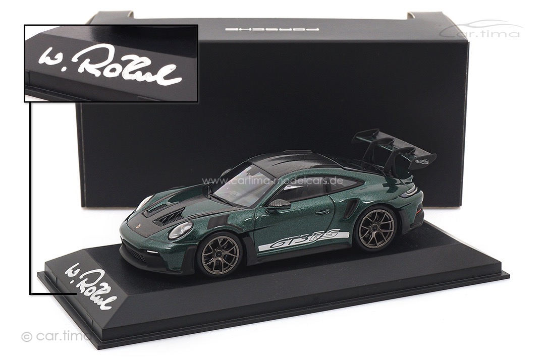 Porsche 911 (992) GT3 RS Original signature Walter Röhrl Minichamps 1:43 WAP0202100TGT3-SIG