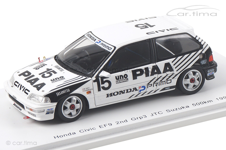 Honda Civic EF9 JTC Suzuka 500km 1990 Nakaya/Sato Spark 1:43 S5461 Honda Civic EF9 JTC Suzuka 500km 1990 Nakaya/Sato Spark 1:43 S5461