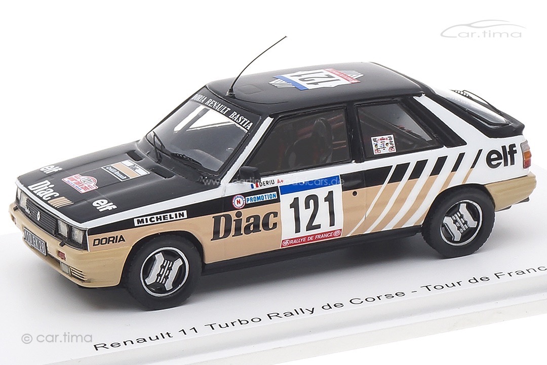 Renault 11 Turbo Tour de Corse 1984 Deriu/Mariani Spark 1:43 S5572 Renault 11 Turbo Tour de Corse 1984 Deriu/Mariani Spark 1:43 S5572