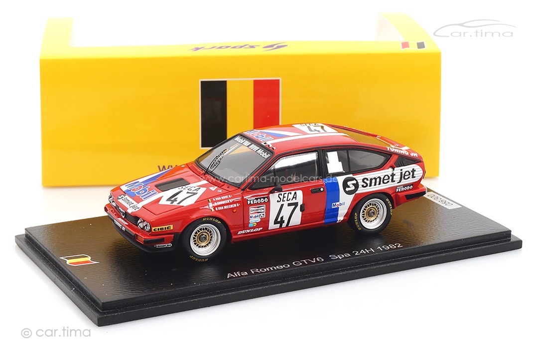Alfa Romeo GTV6 24h Spa 1982 Van Hove/Snobeck/Van Mieghem Spark 1:43 SB543