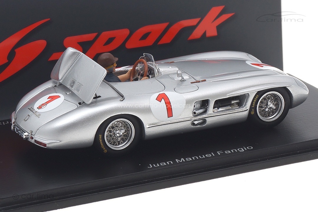 Mercedes-Benz 300 SLR Winner Kristianstad Grand Prix 1955 Juan Manuel Fangio Spark 1:43 S5858 Mercedes-Benz 300 SLR Winner Kristianstad Grand Prix 1955 Juan Manuel Fangio Spark 1:43 S5858