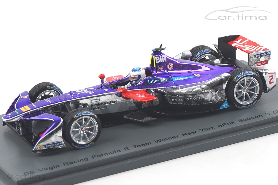 DS Virgin Racing Formula E Winner New York 2016-2017 Sam Bird Spark 1:43 S5910 DS Virgin Racing Formula E Winner New York 2016-2017 Sam Bird Spark 1:43 S5910