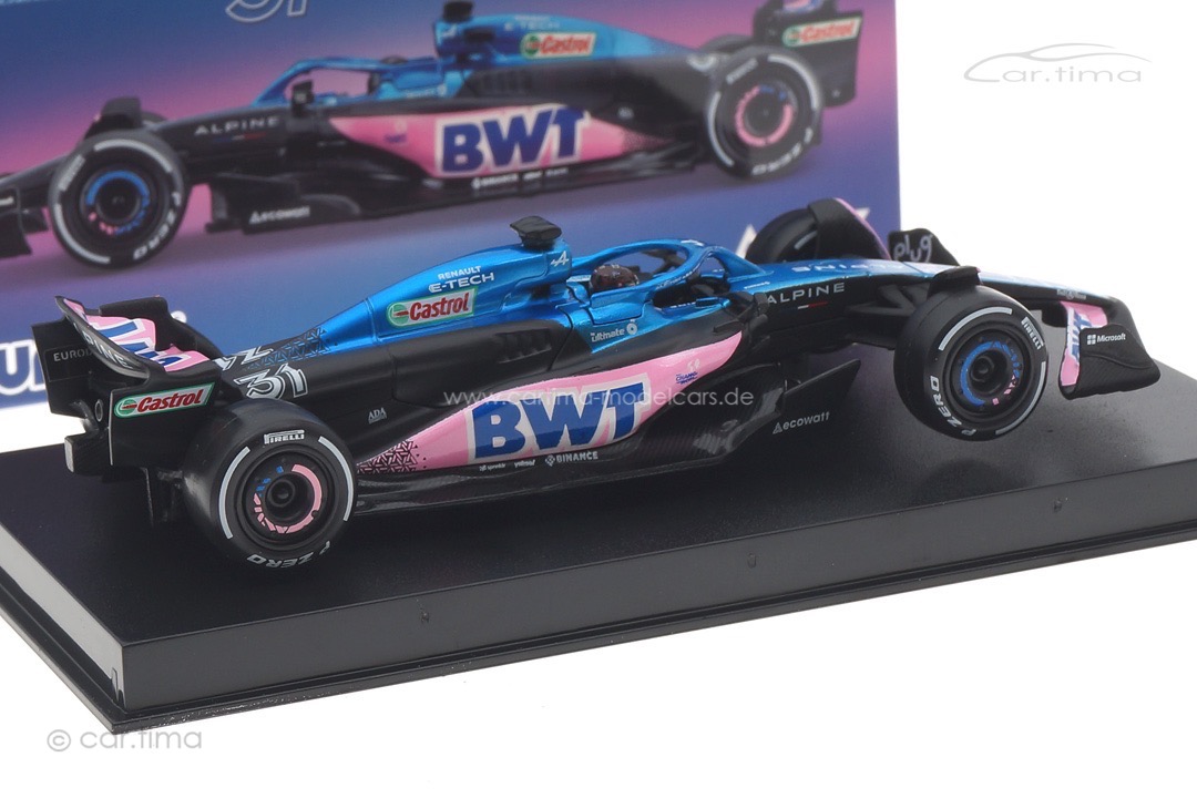 BWT Alpine A523 GP 2023 Esteban Ocon Bburago 1:43 18-38073OCON BWT Alpine A523 GP 2023 Esteban Ocon Bburago 1:43 18-38073OCON